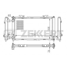 MK-1519 ZEKKERT Радіатор охолодження двигуна
