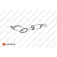 E12888P EUROREPAR Глушник вихлопних газів кінцевий
