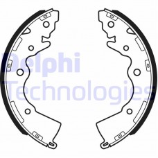 LS1996 DELPHI Комплект гальмівних колодок