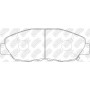 PN8484 NiBK Комплект гальмівних колодок дисковий гальм