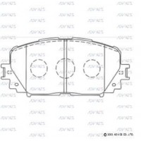 SN939 ADVICS Комплект гальмівних колодок дисковий гальм