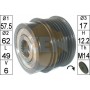 ZN6013 ERA Механізм вільного ходу генератора