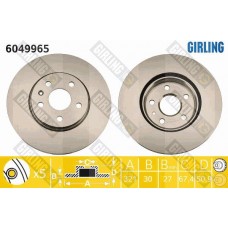 6049965 GIRLING Гальмівний диск