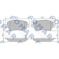 FO 839181 FOMAR Friction Комплект гальмівних колодок дисковий гальм