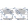 FO 839181 FOMAR Friction Комплект гальмівних колодок дисковий гальм