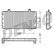 DRM25001 DENSO Радіатор охолодження двигуна