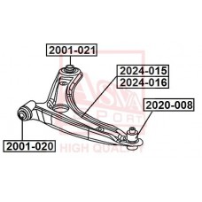 2024-016 ASVA Ричаг незалежної підвіски колеса, подвеска колеса