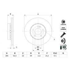 0 986 479 H45 BOSCH Гальмівний диск