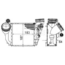 CI 485 000S MAHLE Интеркулер