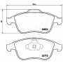 PA-0704AF JAPANPARTS Комплект гальмівних колодок дисковий гальм