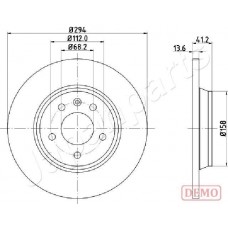 DP-0307C JAPANPARTS Гальмівний диск