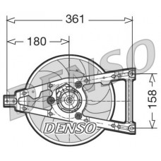 DER09011 DENSO Вентилятор охолодження двигуна
