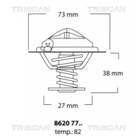 8620 7782 TRISCAN Термостат охолоджувальна рідина