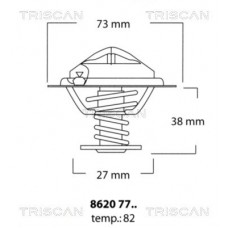 8620 7782 TRISCAN Термостат охолоджувальна рідина