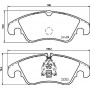 8DB 355 023-221 HELLA Комплект гальмівних колодок дисковий гальм