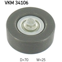VKM 34106 SKF Паразитный / ведущий ролик, Поліклиновий ремінь