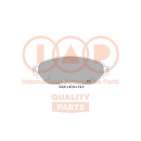 704-13166 IAP QUALITY PARTS Комплект гальмівних колодок дисковий гальм