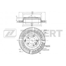 BS-5778 ZEKKERT Гальмівний диск