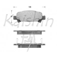 FK7069 KAISHIN Комплект гальмівних колодок дисковий гальм