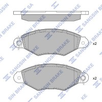 SP1891A Hi-Q Комплект гальмівних колодок дисковий гальм