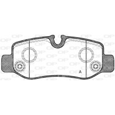 BPA1624.00 OPEN PARTS Комплект гальмівних колодок дисковий гальм