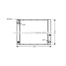 AU2183 AVA QUALITY COOLING Радіатор охолодження двигуна