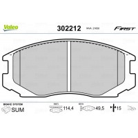 302212 VALEO Комплект гальмівних колодок дисковий гальм