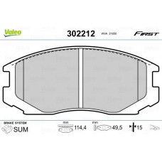 302212 VALEO Комплект гальмівних колодок дисковий гальм