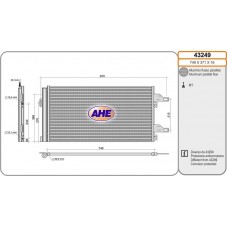 43249 AHE Конденсатор кондиціонера