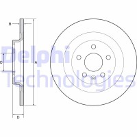 BG4966C DELPHI Гальмівний диск