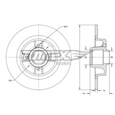 TX 73-581 TOMEX Brakes Гальмівний диск