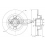 TX 73-581 TOMEX Brakes Гальмівний диск