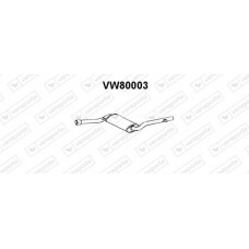 VW80003 VENEPORTE Середній глушник вихлопних газів
