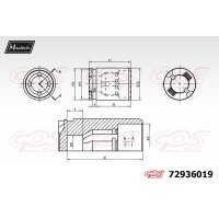 72936019 MAXTECH Поршень корпус скоби гальма