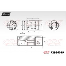 72936019 MAXTECH Поршень корпус скоби гальма