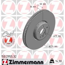 150.2955.32 ZIMMERMANN Гальмівний диск