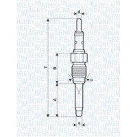 062900084304 MAGNETI MARELLI Свічка розжарювання