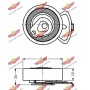 Натяжний ролик ремінь ГРМ AUTOKIT 03.771