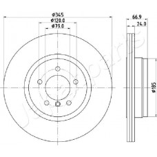 DP-0122 JAPANPARTS Гальмівний диск