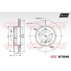873046 MAXTECH Гальмівний диск