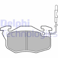 LP696 DELPHI Комплект гальмівних колодок дисковий гальм