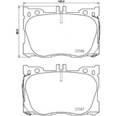 8DB 355 031-701 HELLA Комплект гальмівних колодок дисковий гальм