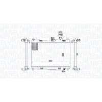 350213142100 MAGNETI MARELLI Радіатор охолодження двигуна