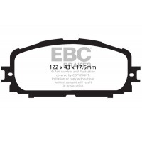 DP1897 EBC Brakes Комплект гальмівних колодок дисковий гальм