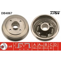 DB4067 TRW Гальмівний барабан
