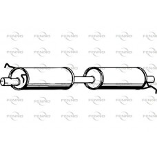 P2427 FENNO Середній глушник вихлопних газів