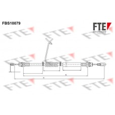 FBS10079 FTE Тросик, cтояночный тормоз