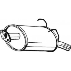 163-197 BOSAL Глушник вихлопних газів кінцевий
