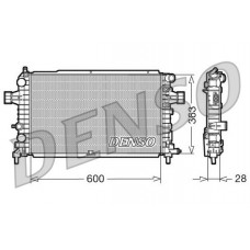DRM20105 DENSO Радіатор охолодження двигуна