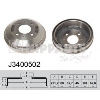 J3400502 NIPPARTS Гальмівний барабан